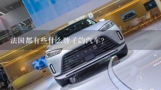 法国都有些什么牌子的汽车？