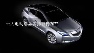 十大电动车品牌排行榜2022