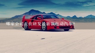 哪家公司正在研发最新款电动汽车？